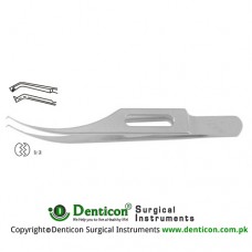 Colibri Corneal Forcep Standard 1 x 2 Teeth with Tying Platform Stainless Steel, 7.5 cm - 3 1/4" Tip Size 0.4 mm